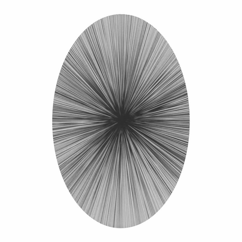 Linen - Oval Multi Lines Black Trivet