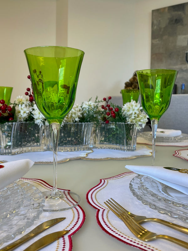 Water Goblet Green - (Set of 6)