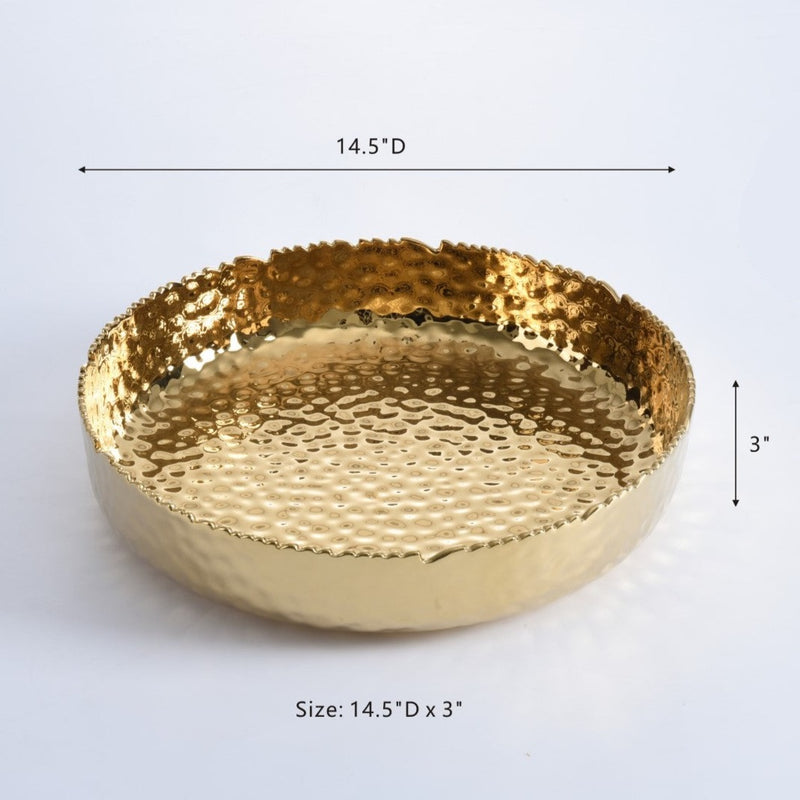 Golden Millennium - Gold - Extra Large Shallow Bowl