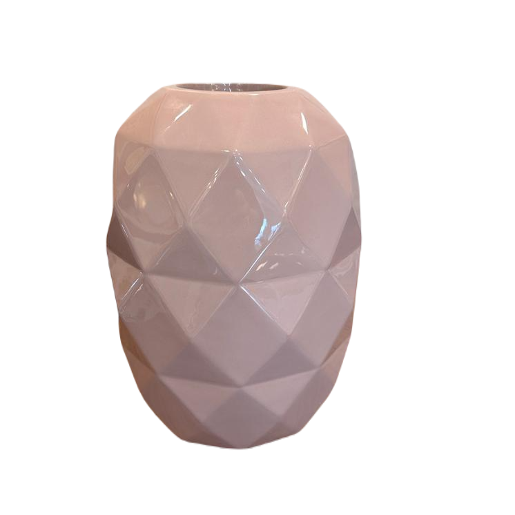 Cut  Vase Chic Pink Total Glossy