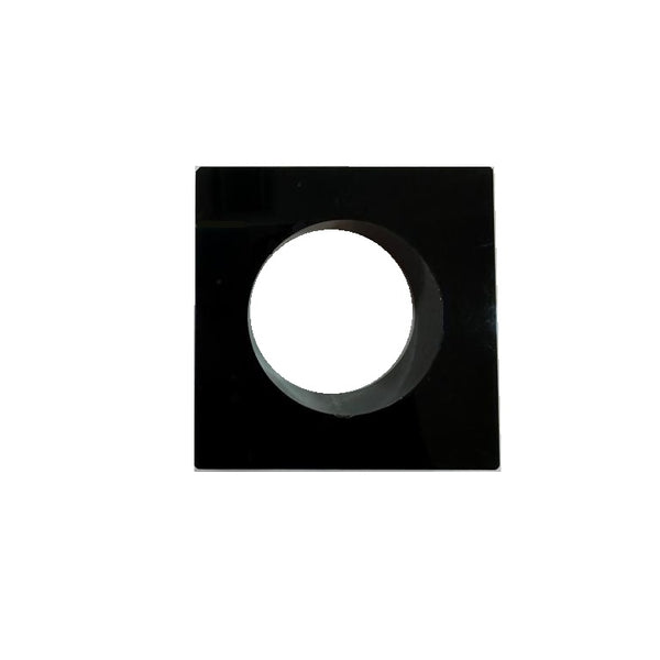 Lucite - Crystal Napkin Ring Black (Set of 4)