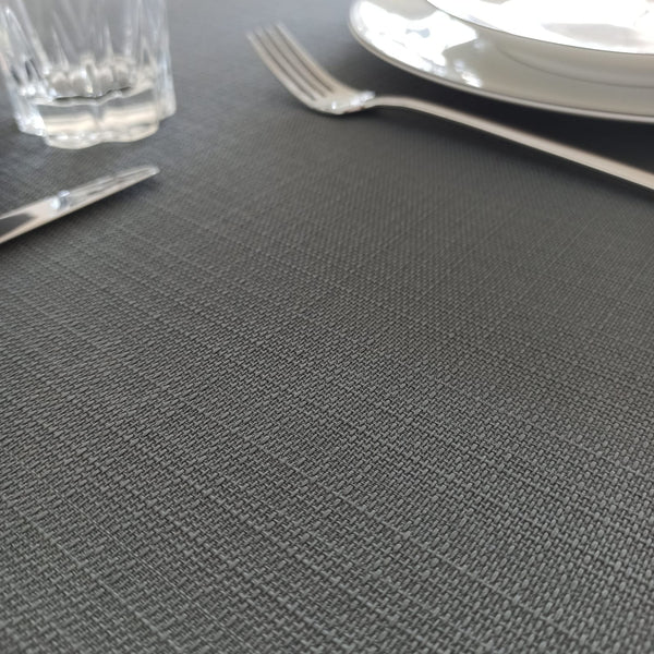 Altamira - Dark Grey Polyester Tablecloth 60"x120"