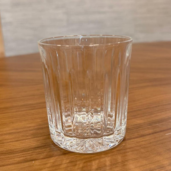 Whiskey Glass Stripes Clear (Set of 6)