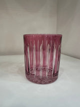 Whiskey Glass Stripes Pink (Set of 6)