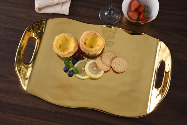 Moonlight - Gold - Tray with Handles