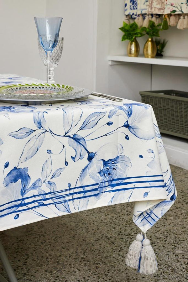 Flower - Polyester Tablecloths F100 - 140"x68"