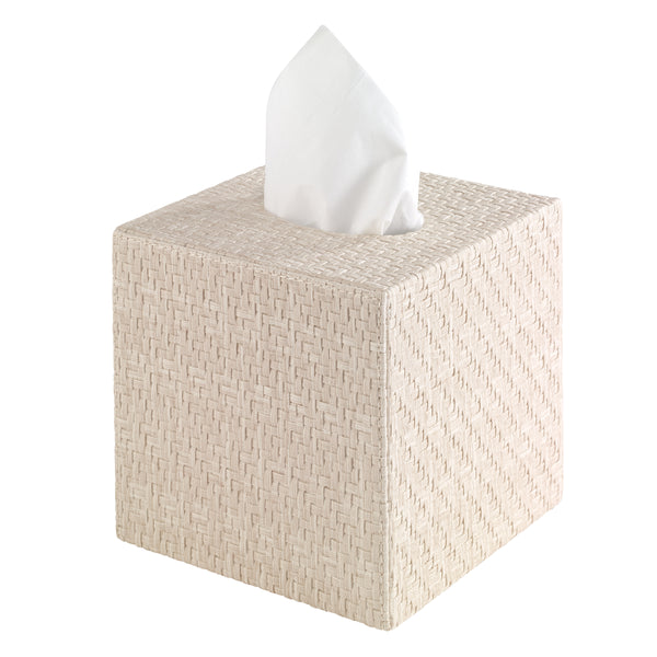 Wicker - Cream Tissue Box