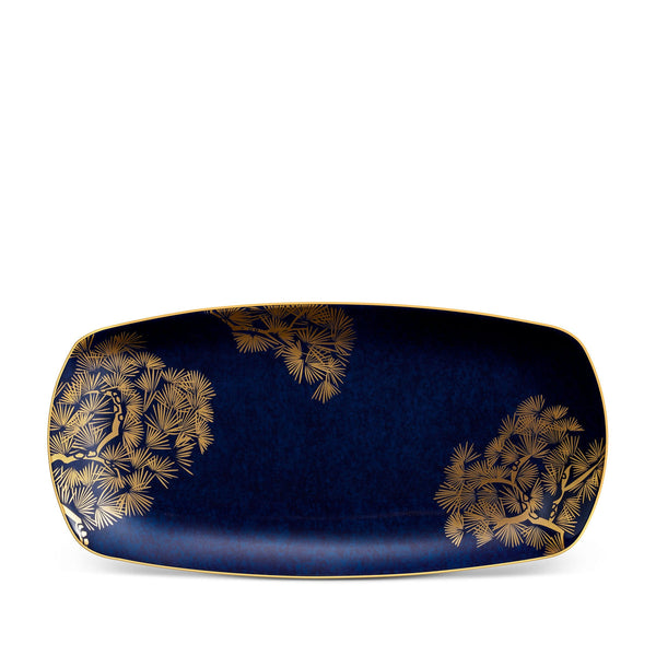 Zen Bonsai - Med Tray  Blue/Gold