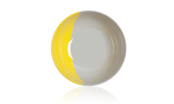 Melamine - Bowl Yellow/Grey (Set of 4)