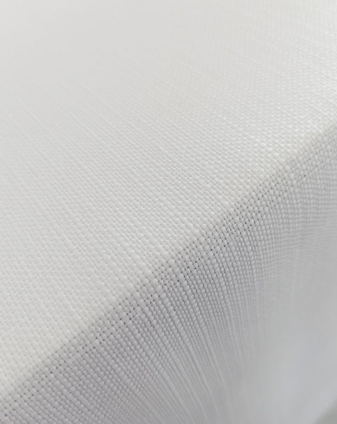 Altamira - White Polyester Tablecloth 60"x118"