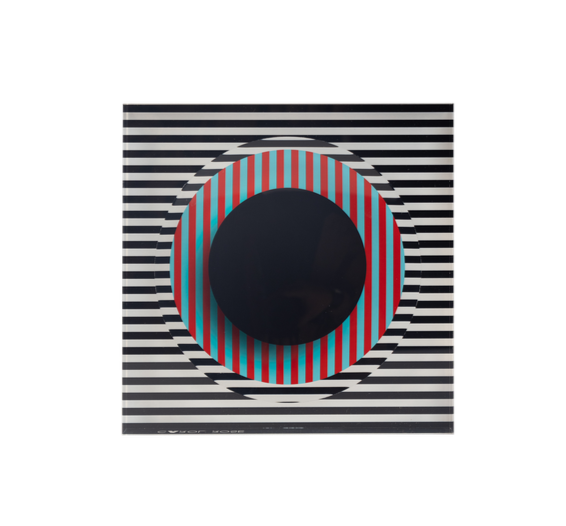Candy Bowl - Stripes & Black Center