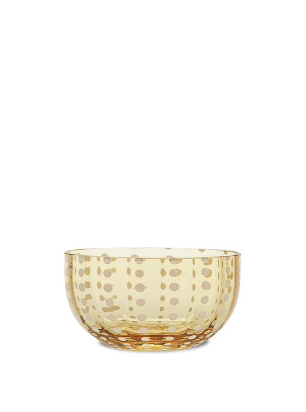 Perle Small Bowl Amber (Set of 4)
