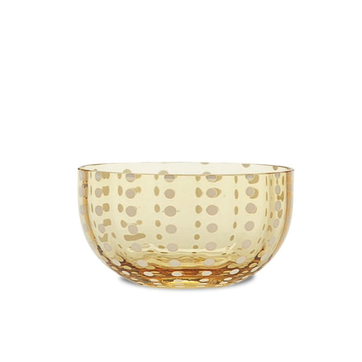 Perle Small Bowl Amber (Set of 4)