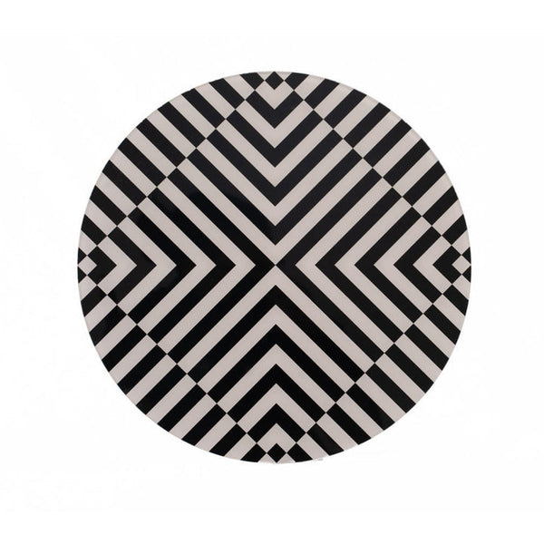 Placemats - Black & White Round (Set of 4)