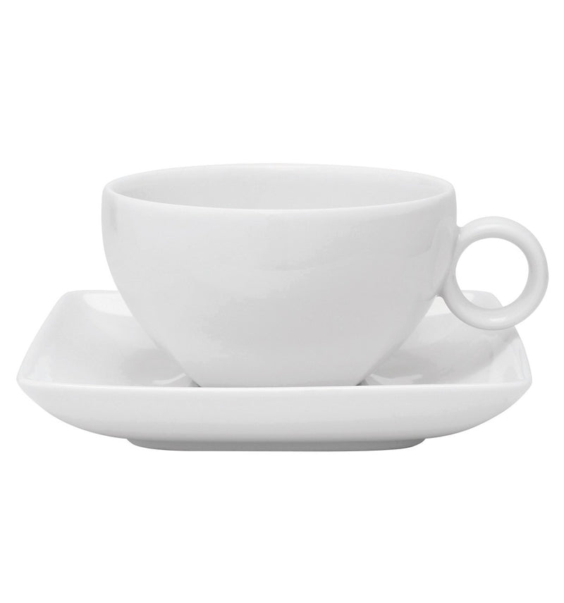 Carre White - Tea Cup Saucer (Set of 6)