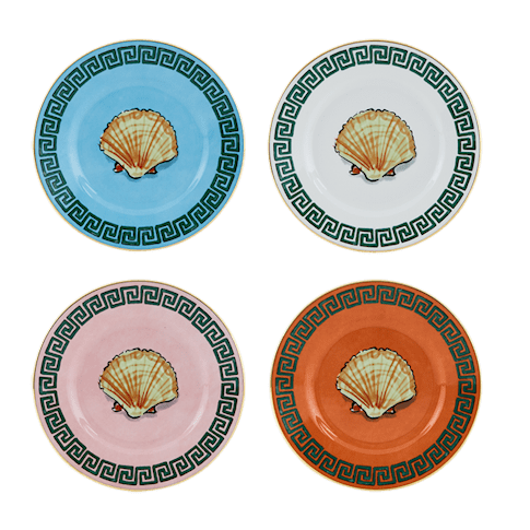 Neptune's Voyage - Mix Bread Plates (Set of 4)
