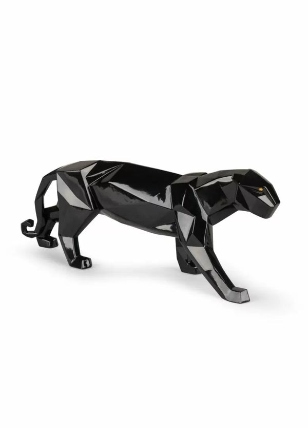 Panther Figurine - Glazed