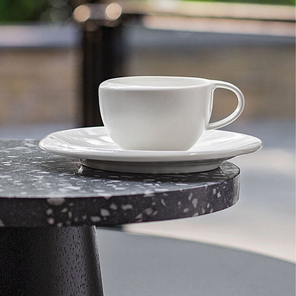 New Moon - White Coffee Saucer (Set of 4)