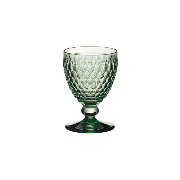 Boston Colored - Red wine goblet green (Set of 4)