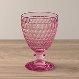 Boston Colored - water goblet rose (Set of 4)