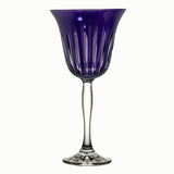 Water Goblet Stripes Violet (Set of 6)