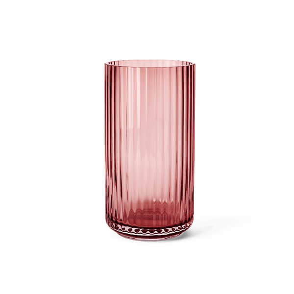Lyngby - Tall Burgundy Mouth Blown Glass Vase