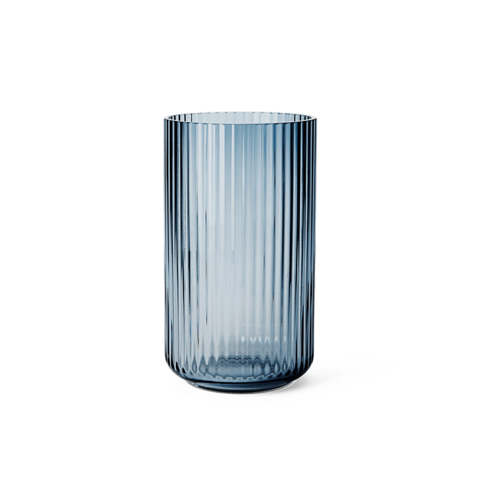Lyngby - Small Midnight Blue Mouth Blown Glass Vase