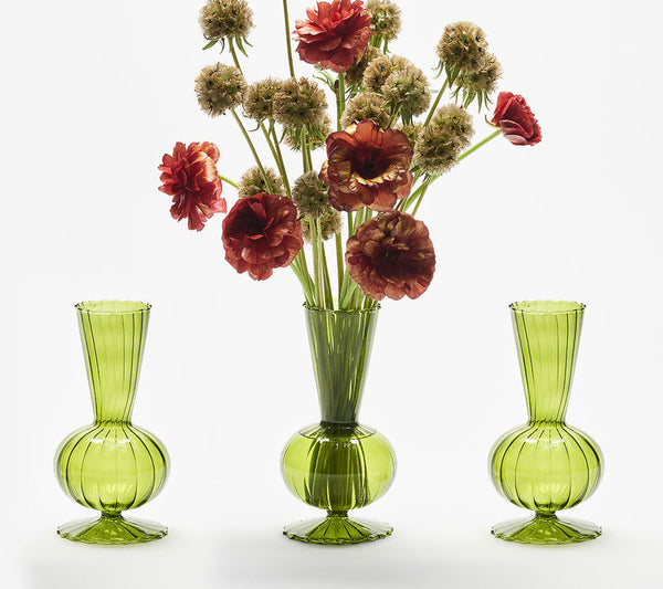 Tess Bud - Olive Vase (Set of 3)