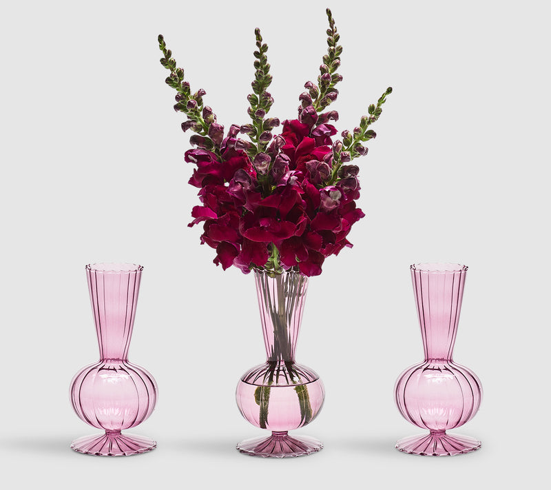 Tess Bud - Lavender Vase (Set of 3)