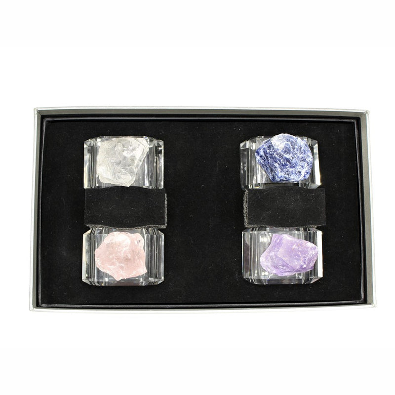 Napkin Rings Mineral - Stone (Set of 4)