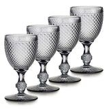Bicos - Set Of 4 Water Goblets Grey