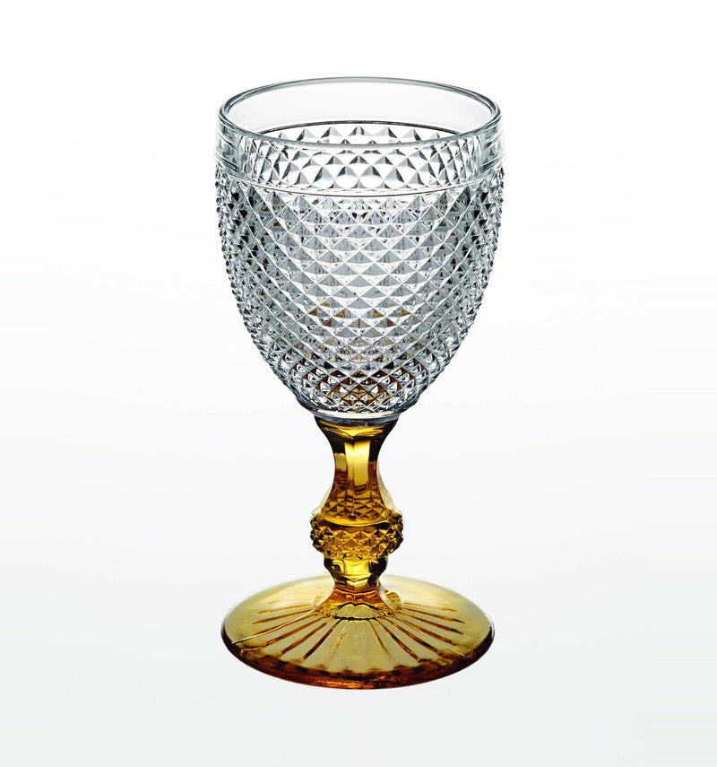 Bicos Bicolor - Goblet With Amber Stem