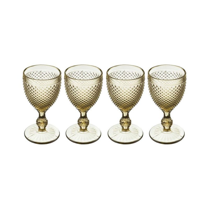 Bicos - Set Of 4 Water Goblets Brown