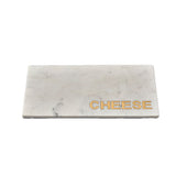 White Marble - Gold "Cheese" Board