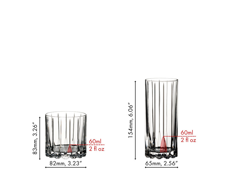Drink Specific - Glassware Rocks and Highballs (Set of 8)