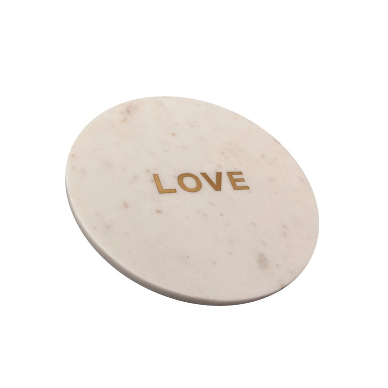 White Marble - Gold "Love" Board
