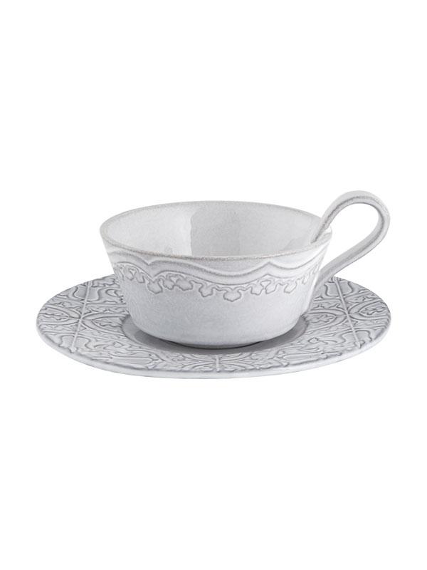 Rua Nova - Antique White - Tea cup and saucer