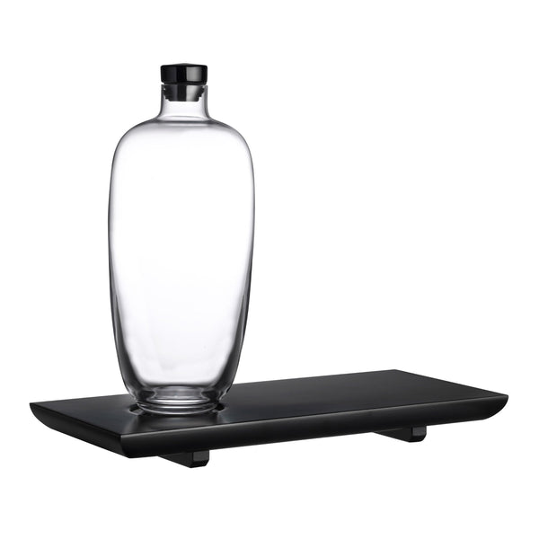 Malt Whisky Bottle with Wooden Tray Tall