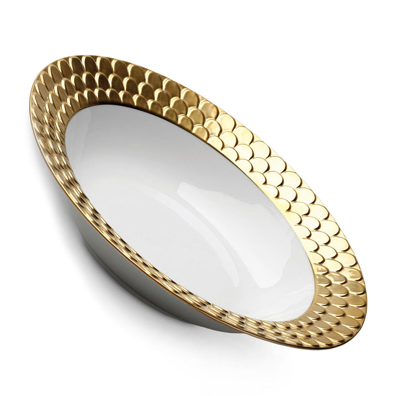 Aegean Gold - Rimmed Serving Bowl