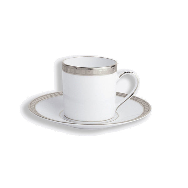 Athena Platine - Espresso Cup and Saucer