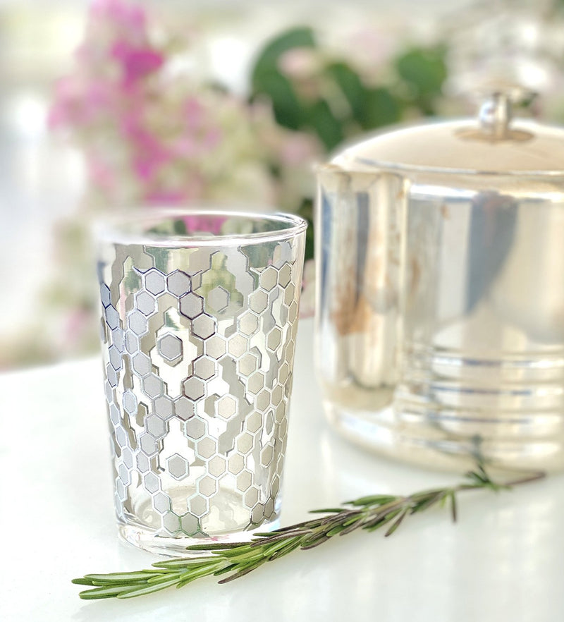 Tea Glasses Nectar Silver - (Set of 6)