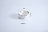 Bianca - White and Silver - Small Bowl