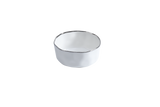 Bianca - White and Silver - Medium Bowl