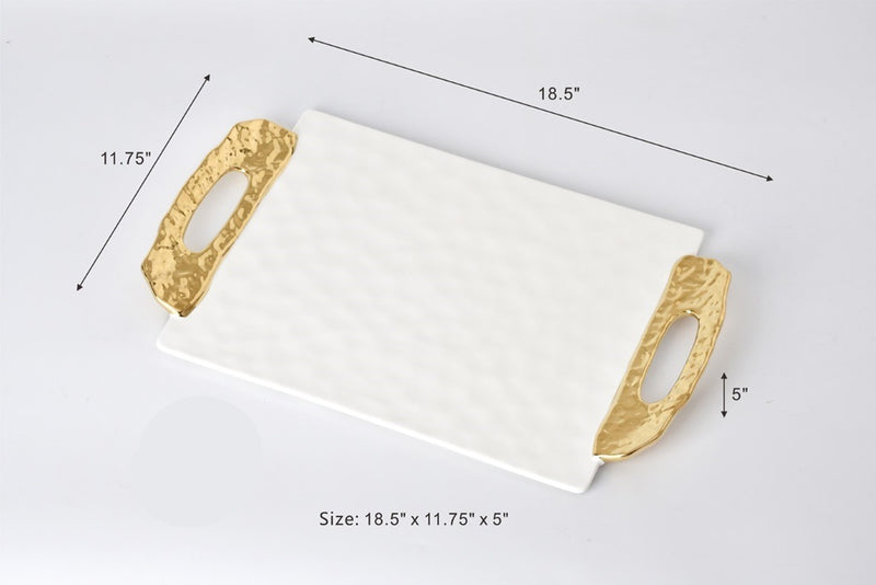 White and Gold - New Texture Tray