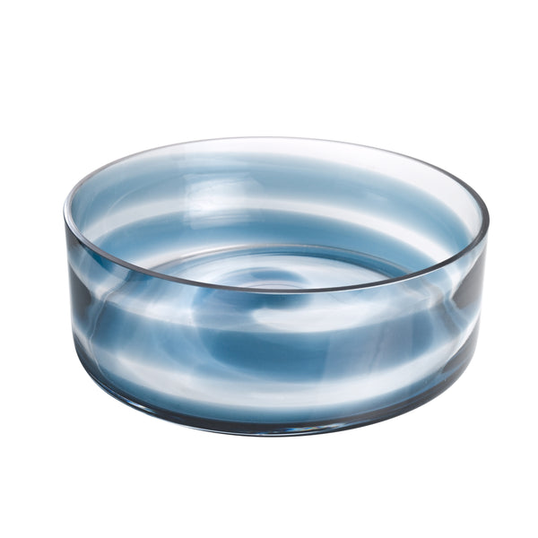 Swirl - Glass Fruit Bowl - Centerpiece Bowl