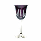 Water Goblet Stripes Purple (Set of 6)