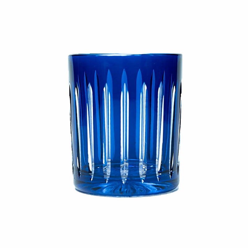 Whiskey Glass Stripes Blue (Set of 6)