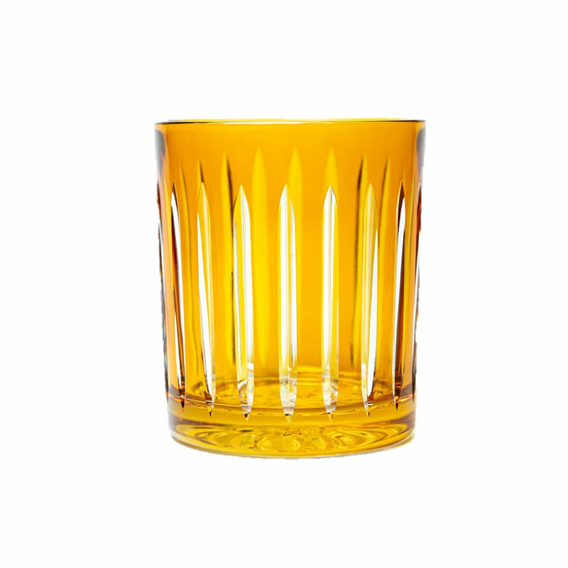 Whiskey Glass Stripes Yellow (Set of 6)