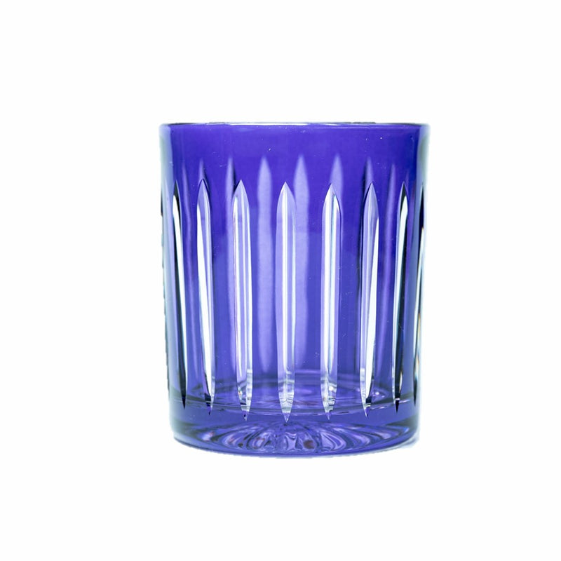 Whiskey Glass Stripes Violet (Set of 6)