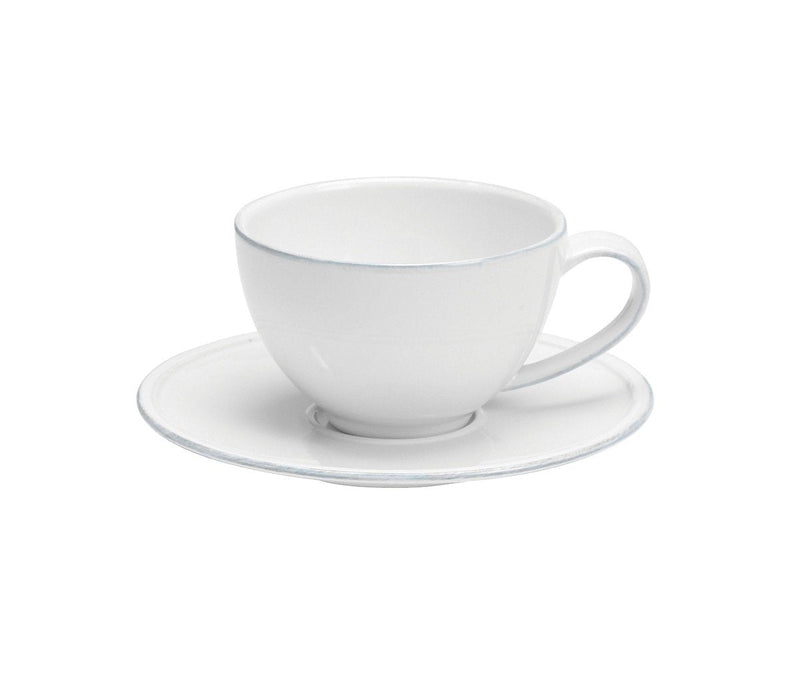 Friso white - Tea cup & saucer (Set of 6)